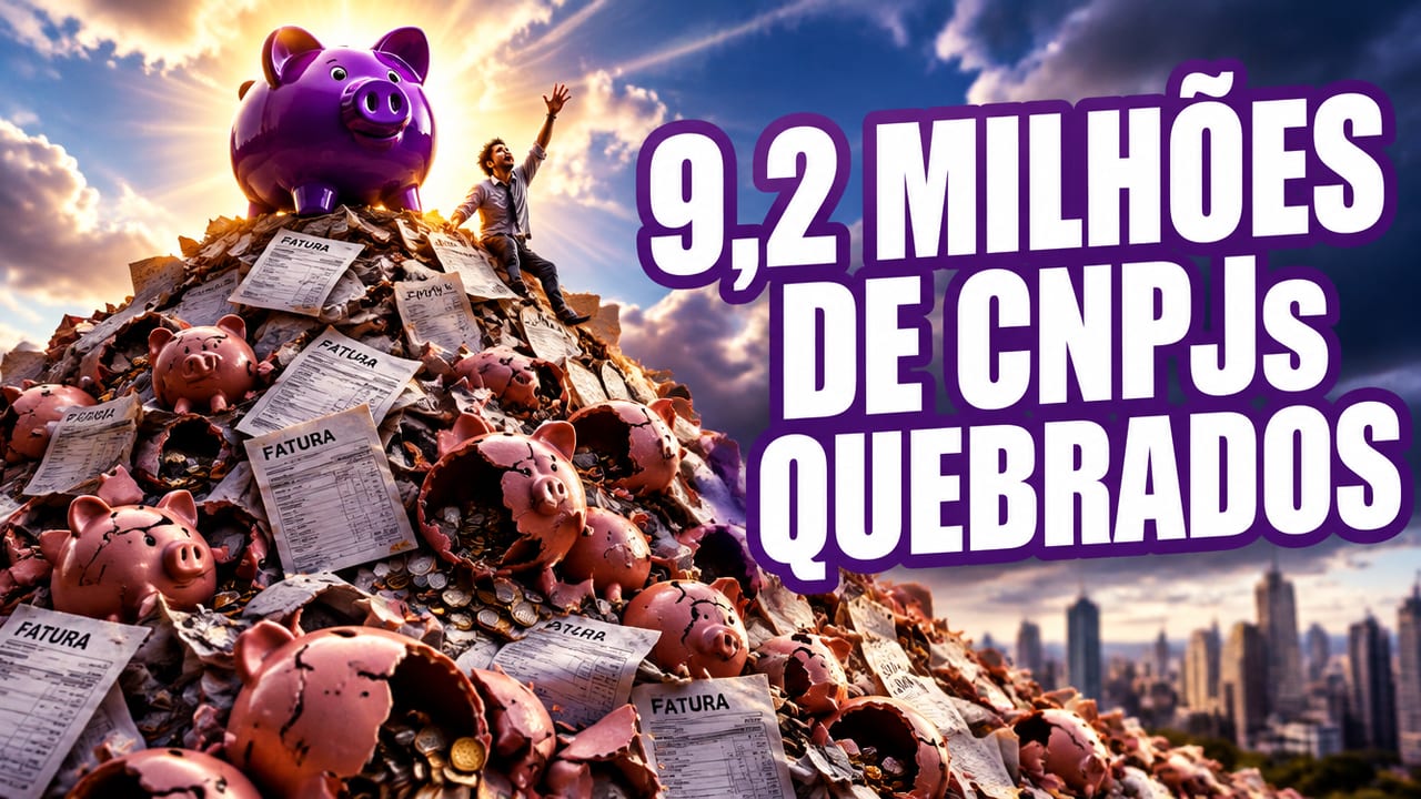 9,2 milhões de CNPJs estão inadimplentes. Quase nenhum quebrou por falta de venda.