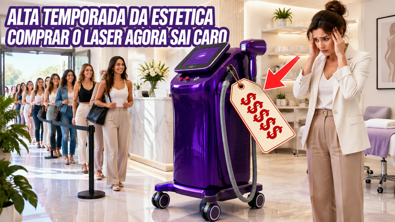 A alta temporada da estética já começou — e comprar o laser agora é o jeito mais caro de aproveitá-la