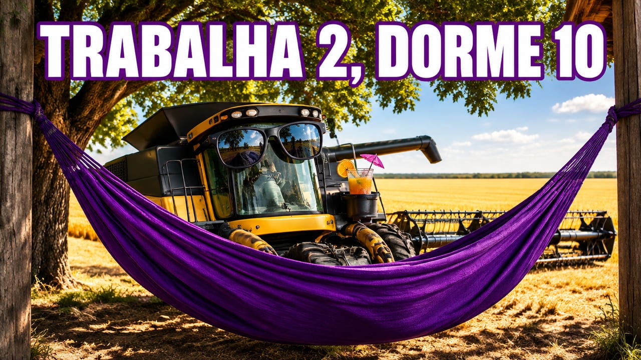 Sua colheitadeira trabalha 2 meses e dorme 10 — e a lavoura do vizinho ainda não plantou porque não tem a dela