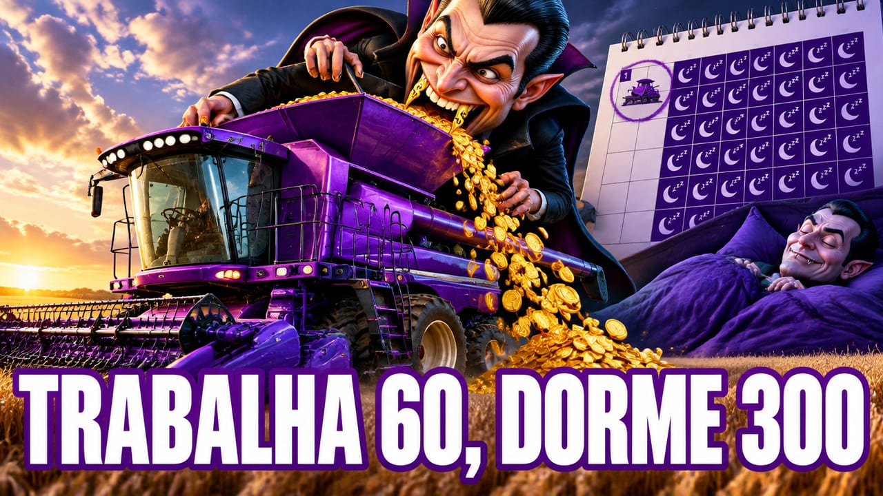 Sua colheitadeira nova vai trabalhar 60 dias e dormir 300 — com a Selic a 14%, o banco lucra mais que a lavoura