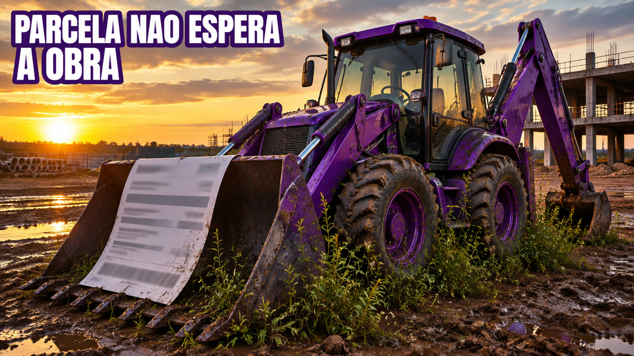 A parcela da sua máquina de obra não pergunta se tem obra pra fazer.